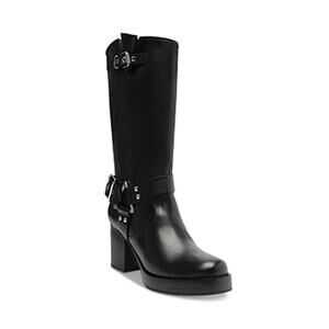 Schutz Kiara Women’s Block Heel Leather Boots
